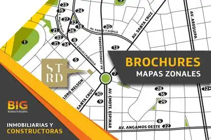 Brochures con Mapas Zonales para Constructoras e Inmobiliarias